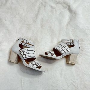 Strappy Leather Heeled Sandals